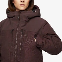 Outdoor Parka Women Dark Vintage Rose -KIN Clothing Style Shop 0727bce0 d9e7 4e1c b836 57524dd531a0