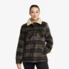 Lumber Jacket Women Mud/Black -KIN Clothing Style Shop 14e2d85b a708 4a94 9c22 4ed0a114fc31
