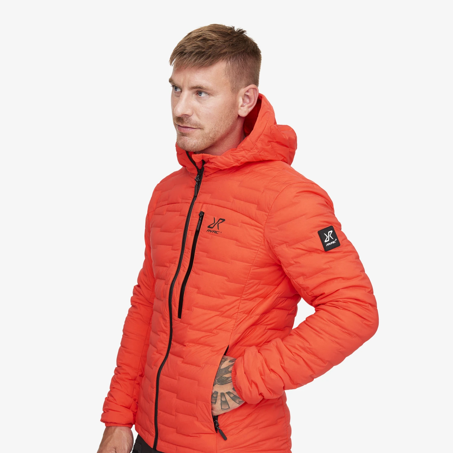 Flex Down Jacket Men Mandarin Red 6 Flex Down Jacket Men Mandarin Red - Image 4