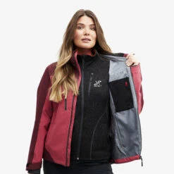 Silence Proshell Jacket Women Earth Red -KIN Clothing Style Shop 31d5ea97 389b 4470 a530 26218cca7fe9