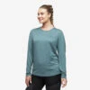 Vagabond Long Sleeve Tee Women Ocean Teal -KIN Clothing Style Shop 3265204b 597a 4d82 af19 da137ff82ba3