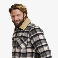 Lumber Jacket Men Tofu/Anthracite -KIN Clothing Style Shop 5284fbb5 03bc 482e 9036 f06d3aad452e