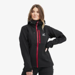 Hiball Jacket Women Black/Red