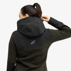 Wander Pro Wool Hoodie Women Dark Olive -KIN Clothing Style Shop 6414b684 4771 443a ab26 55c520d45378