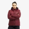 Helium Down Jacket Women Bison Red -KIN Clothing Style Shop 69d83437 6fd5 4714 a48a 42b3ef564d91