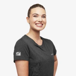 Vagabond Tee Women Black Melange -KIN Clothing Style Shop 7507fb6c 9b37 4781 ba55 c3e56556154c