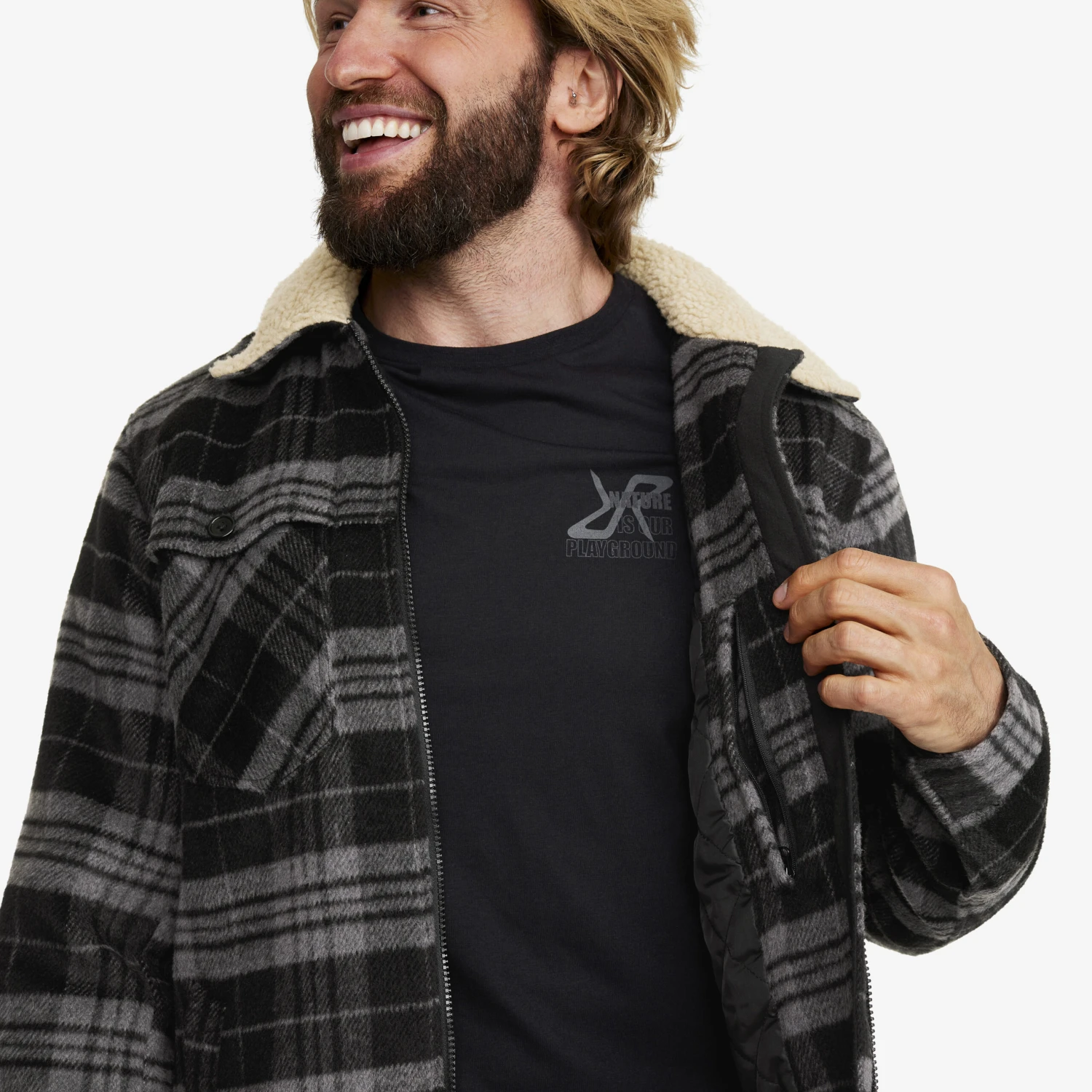 Lumber Jacket Men Black/Anthracite 10 Lumber Jacket Men Black/Anthracite - Image 8