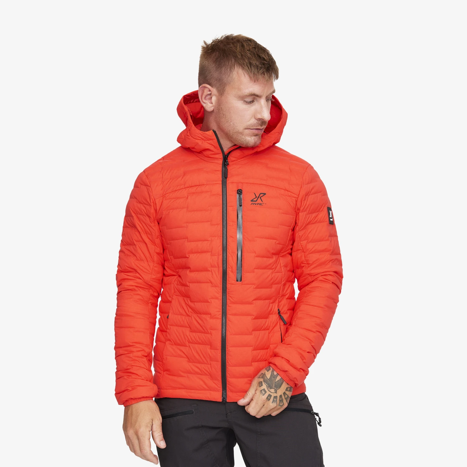 Flex Down Jacket Men Mandarin Red 3 Flex Down Jacket Men Mandarin Red