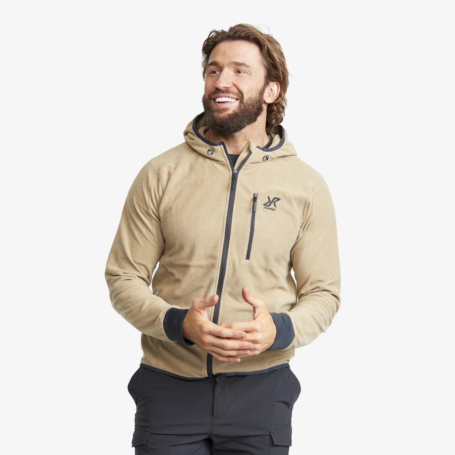 Trekker Hoodie Men Khaki 3 Trekker Hoodie Men Khaki