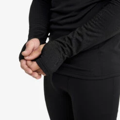 Waffle 1/2 Zip Baselayer Top Men Black -KIN Clothing Style Shop 97a3ad56 8c8f 43db bf6f 8f905b4173aa