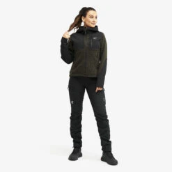 Wander Pro Wool Hoodie Women Dark Olive -KIN Clothing Style Shop 9861cc4d bf15 4ed6 a6b5 3ecd0c25f049