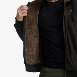 Pile Lined Hoodie Men Black -KIN Clothing Style Shop a122eeb0 db35 46d1 9323 370f3042f3a0