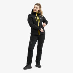 Hiball Jacket Women Black/Yellow -KIN Clothing Style Shop b26e6afb e287 4588 8e09 7e8d4f2a9972