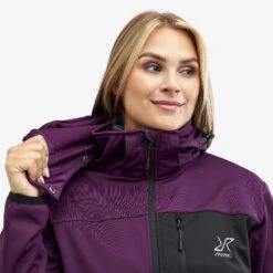Hybrid Jacket 2.0 Women Dark Purple Rain -KIN Clothing Style Shop b6fd41ba 17af 4010 a1f4 48258efecacc