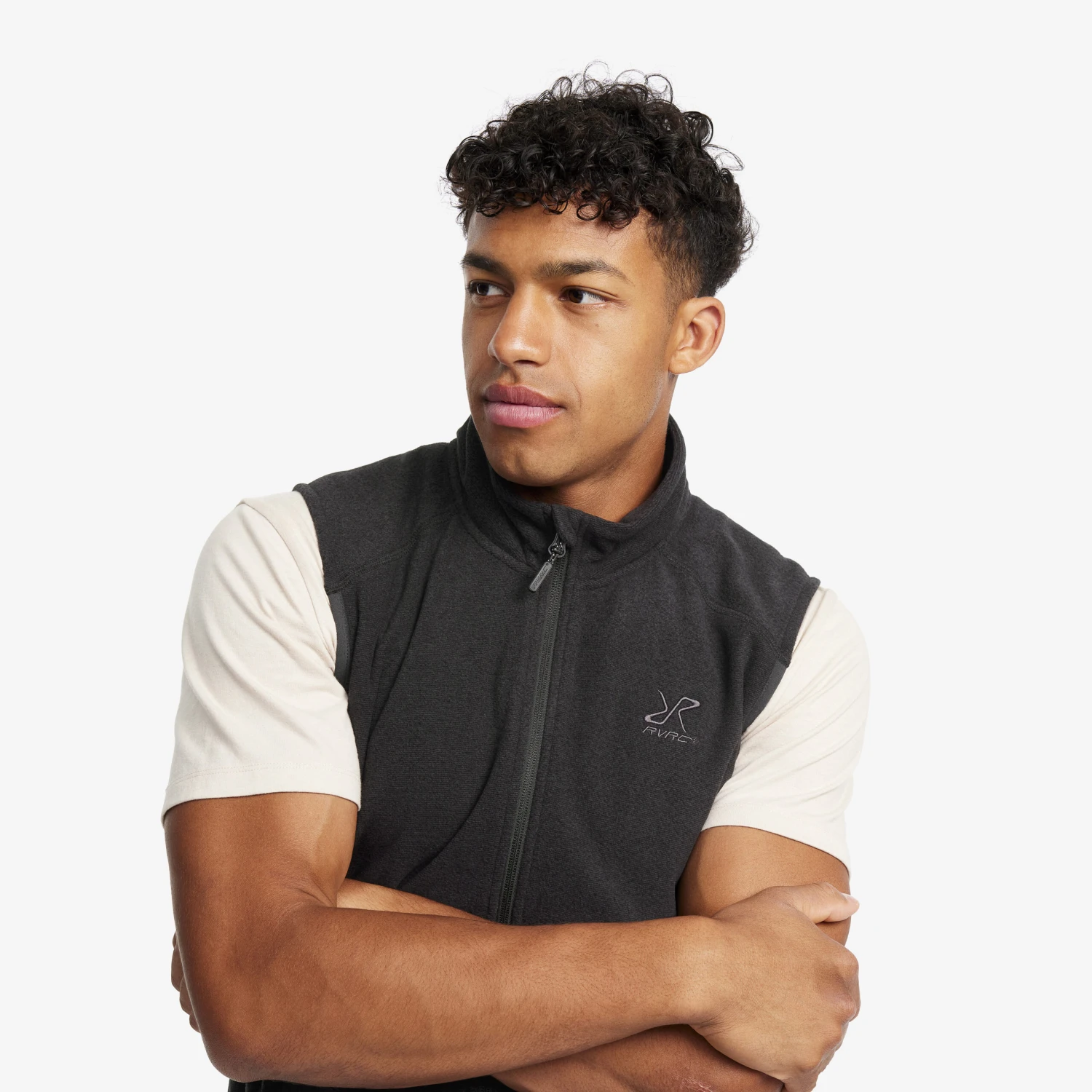 Essential Fleece Vest Men Black 6 Essential Fleece Vest Men Black - Image 4
