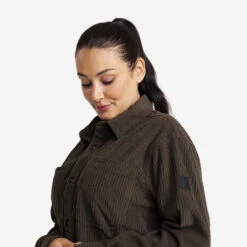 Cord Shirt Women Mud -KIN Clothing Style Shop d01946f2 ce2c 45a1 a433 3bbadd845f1d