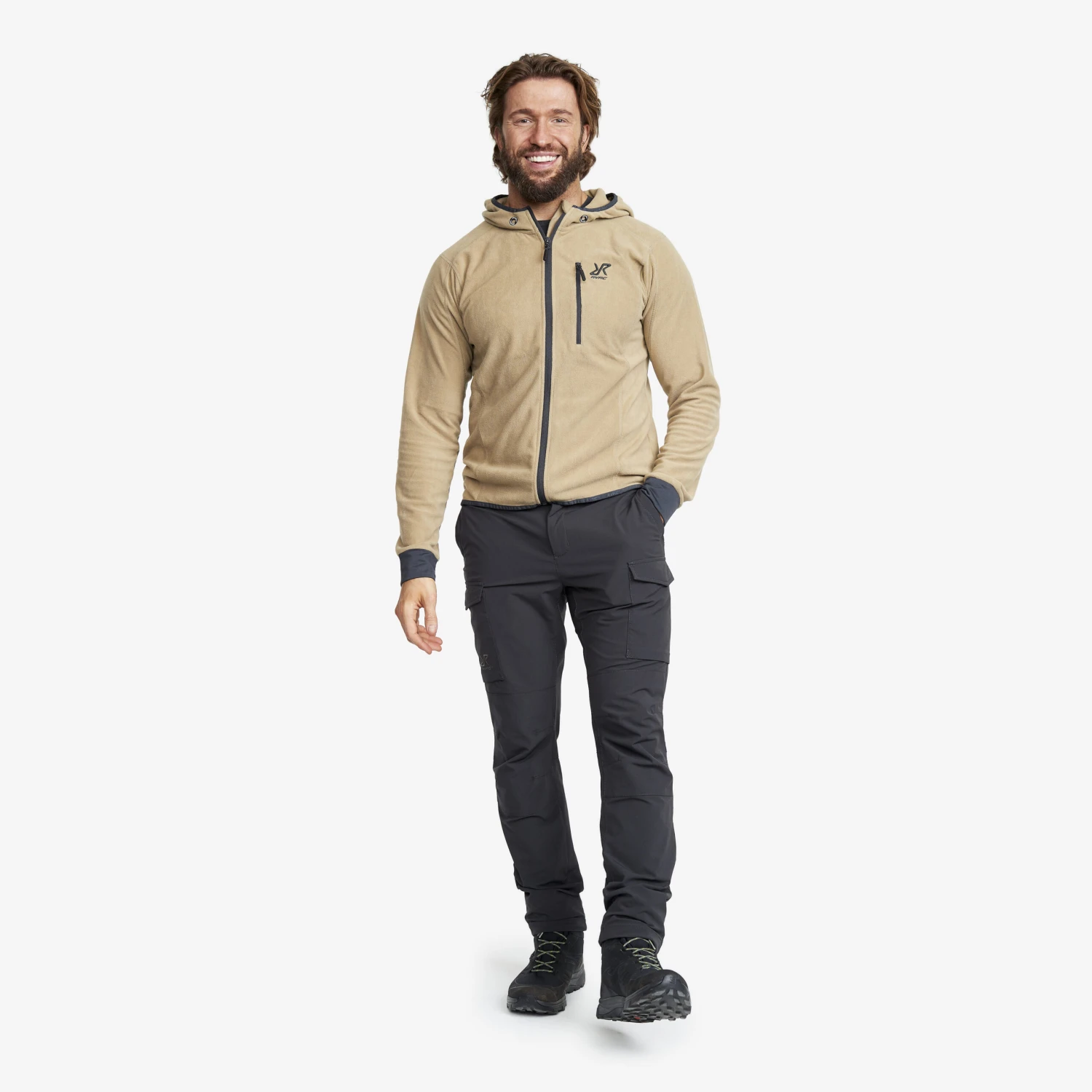 Trekker Hoodie Men Khaki 4 Trekker Hoodie Men Khaki - Image 2