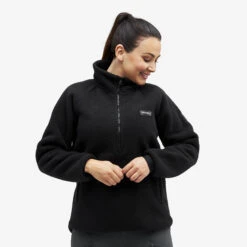 Sherpa Fleece Women Caviar