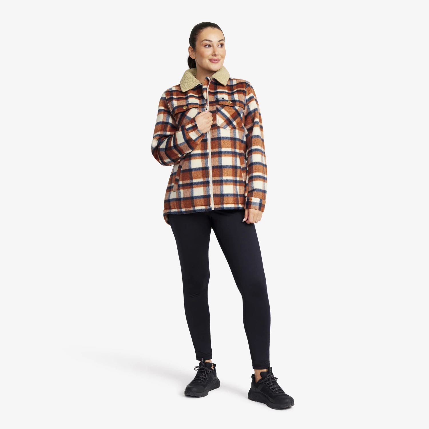 Lumber Jacket Women Rusty Orange/Oatmeal 4 Lumber Jacket Women Rusty Orange/Oatmeal - Image 2