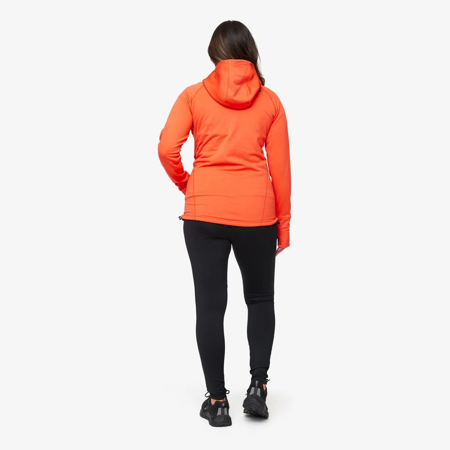 Illusion Hoodie Women Mandarin Red 5 Illusion Hoodie Women Mandarin Red - Image 3