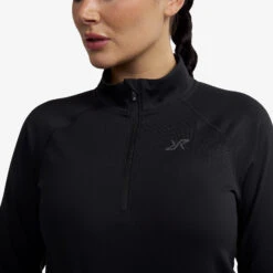 Prep Half-zip Top Women Black -KIN Clothing Style Shop db6a469d 3e10 4259 bb45 75e58f411ff3