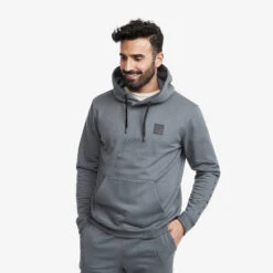 Lounge Logo Hoodie Men Turbulence Blue