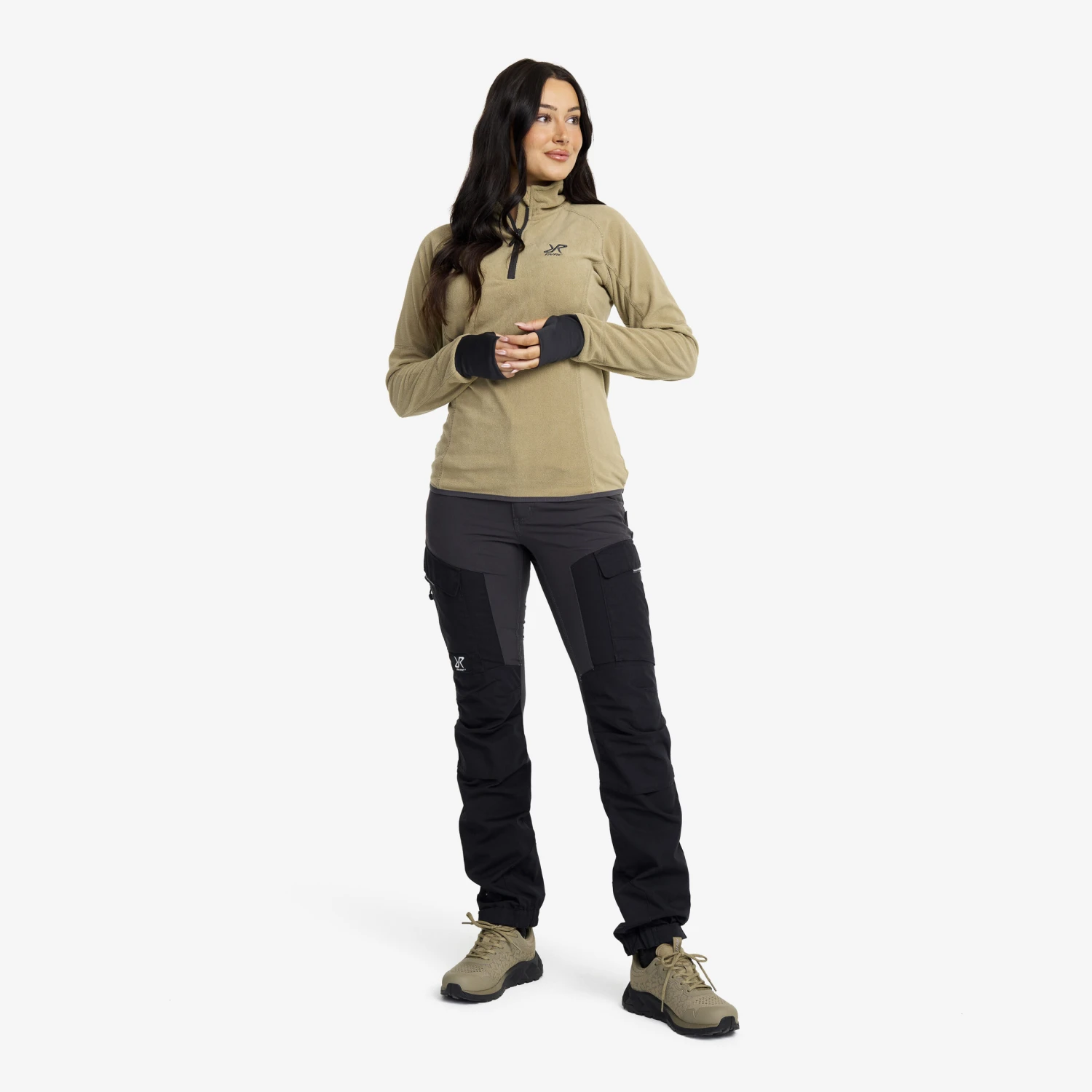 Trekker Fleece Women Khaki 4 Trekker Fleece Women Khaki - Image 2