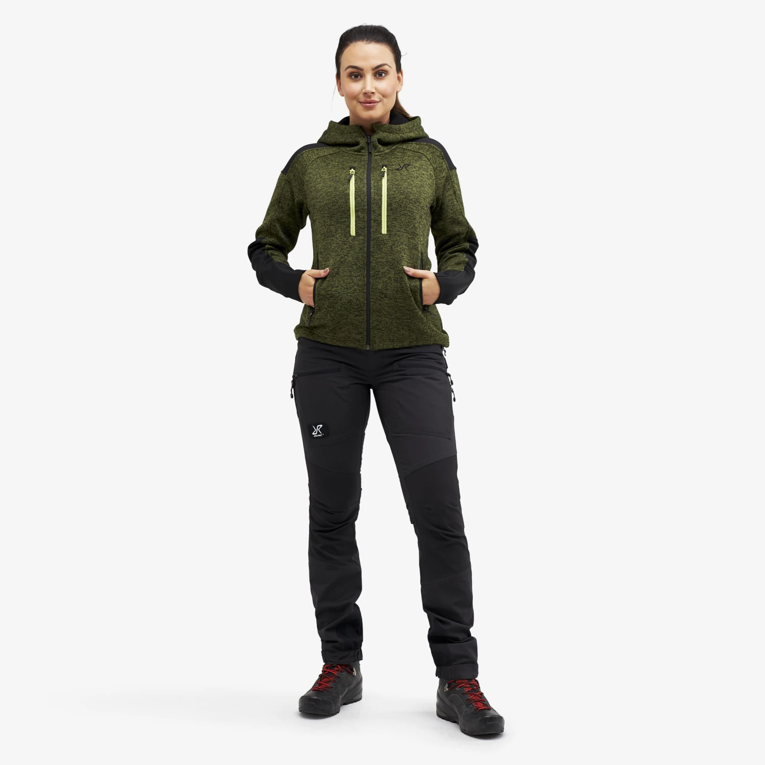 Tornado Hoodie Women Olive Green 4 Tornado Hoodie Women Olive Green - Image 2