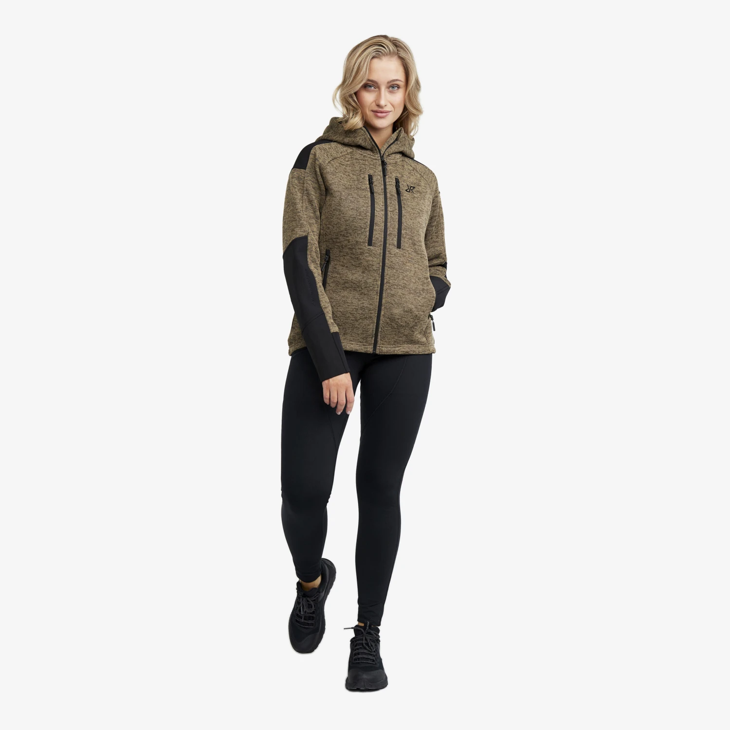 Tornado Hoodie Women Khaki 4 Tornado Hoodie Women Khaki - Image 2