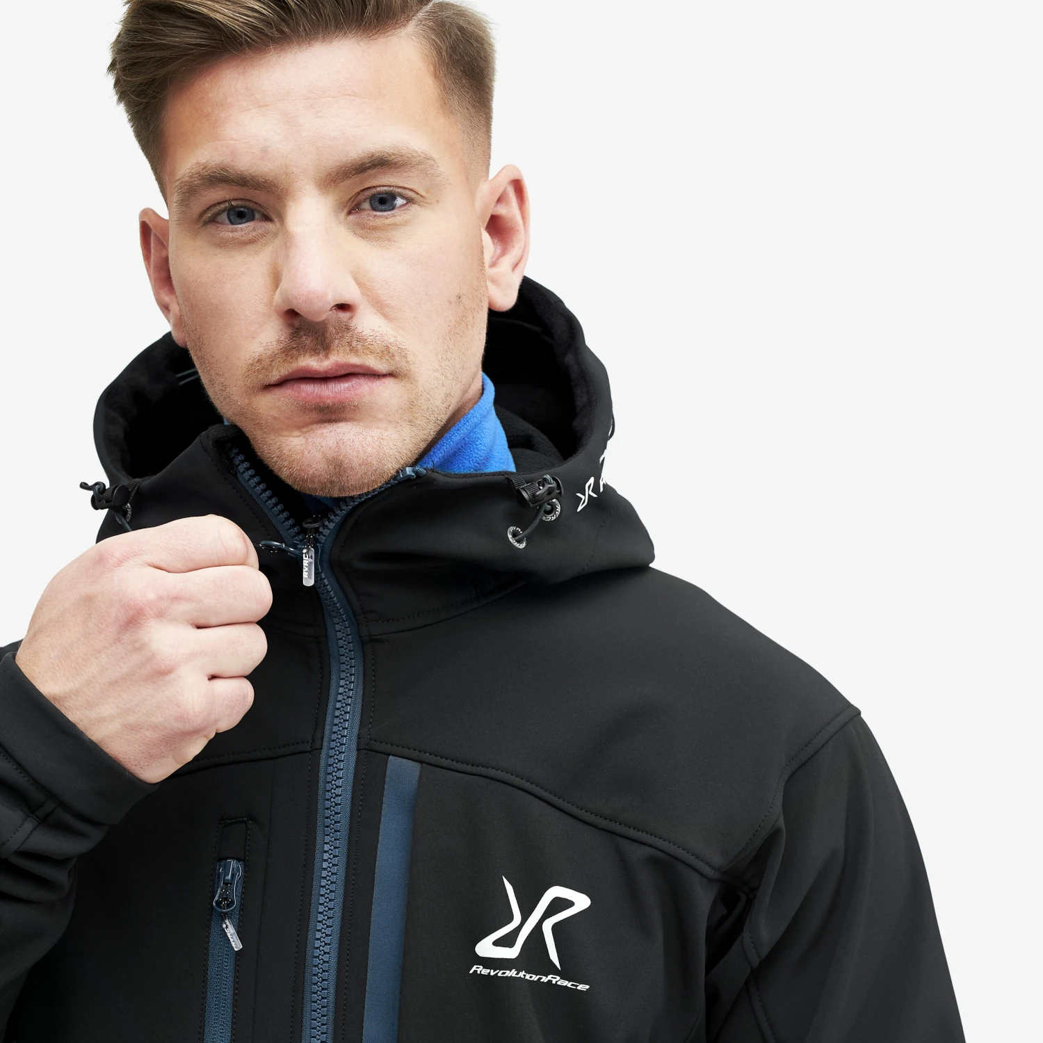 Hiball Jacket Men Black/Dark Ocean 6 Hiball Jacket Men Black/Dark Ocean - Image 4